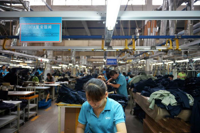 Chinese clothes factory
